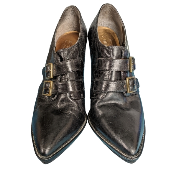 Nine West Leather Heeled Booties SZ 5.5 - Picture 3 of 11